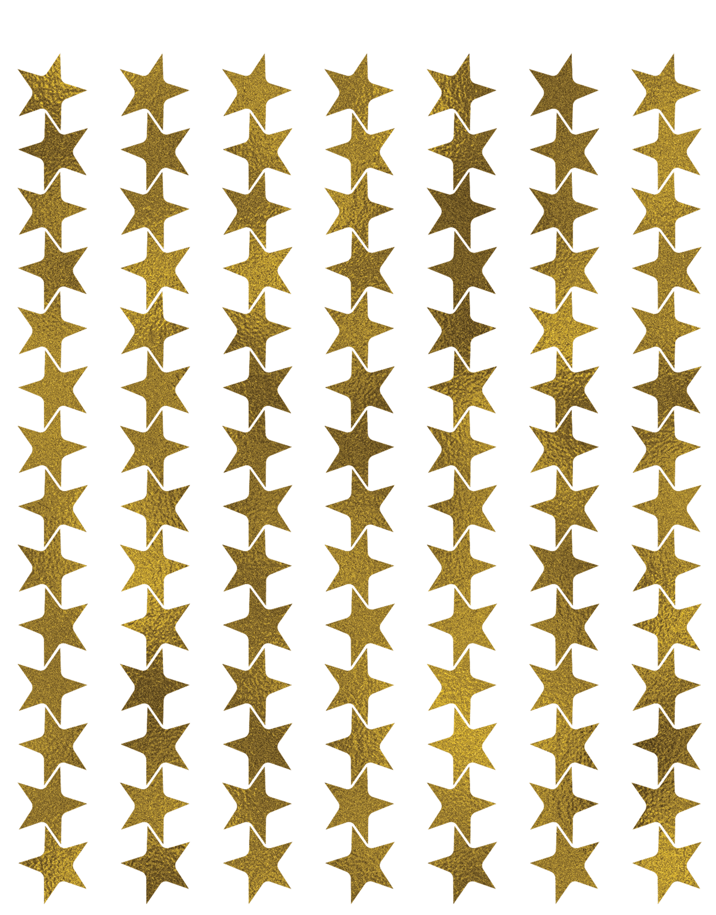 Gold Stars Foil Stickers