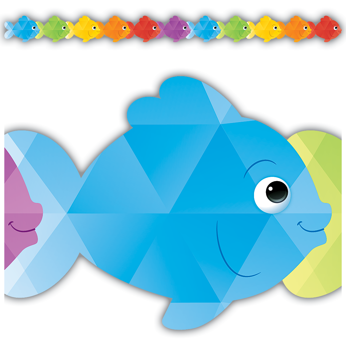 Fish Head Border Colorful Fish Die-Cut Border Trim – McGregor's Teacher Supplies
