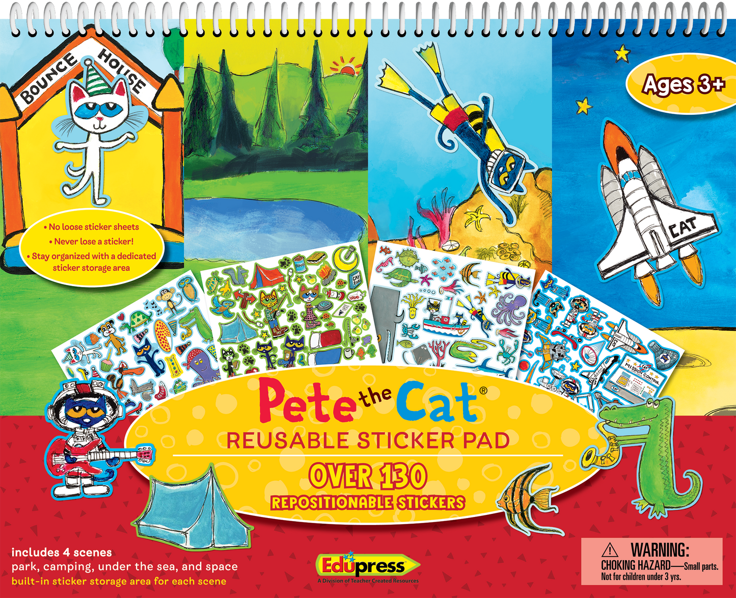Pete the Cat® Reusable Sticker Pad