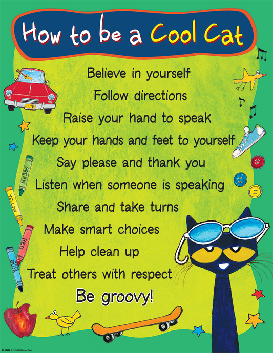 Pete the Cat® How to be a Cool Cat Chart