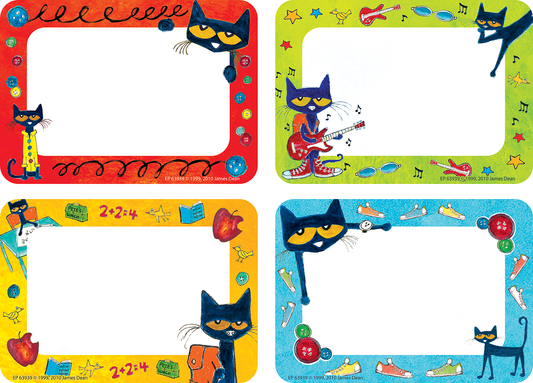 Pete the Cat® Name Tags/Labels - Multi-Pack
