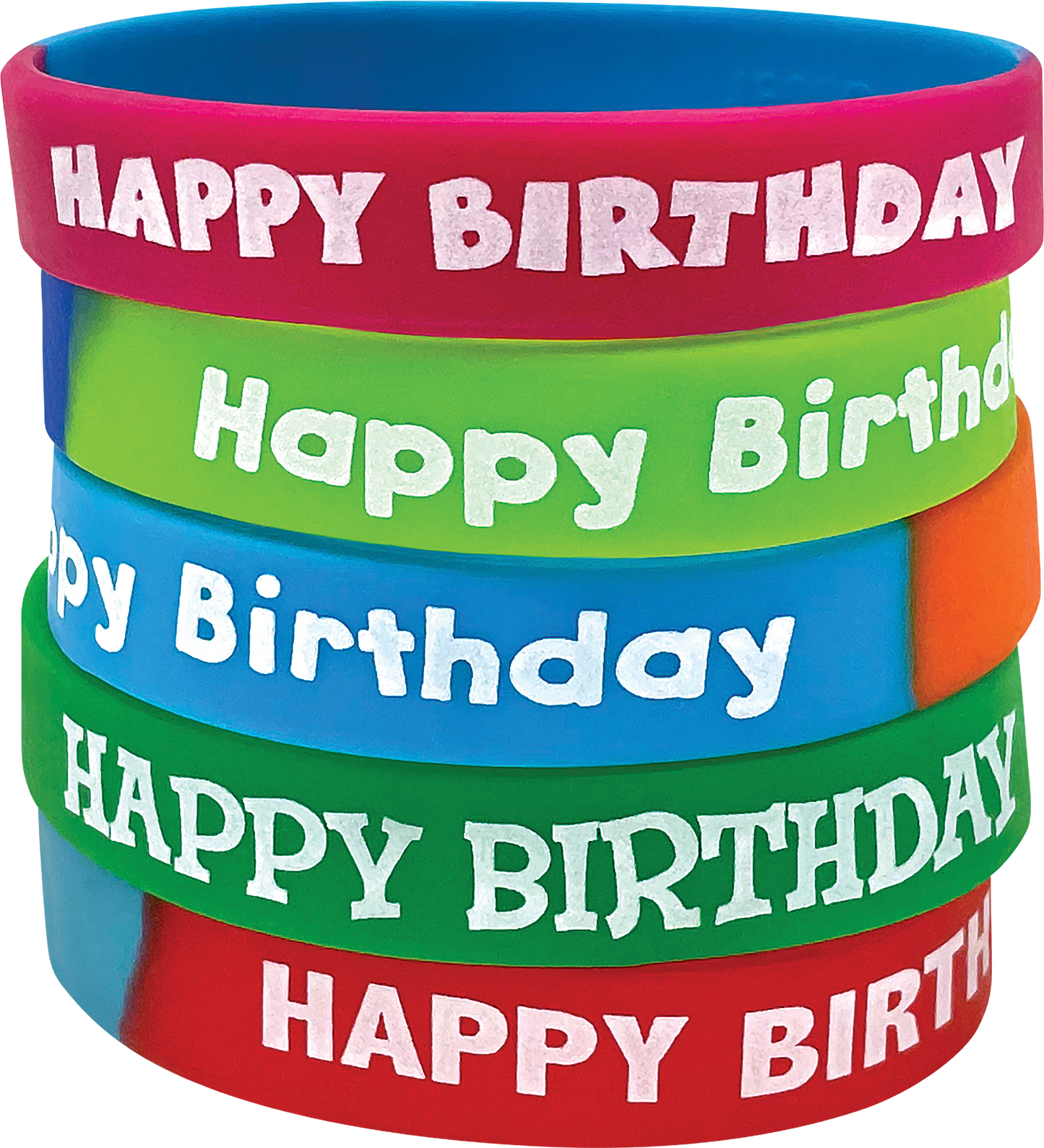 Fancy Happy Birthday Wristbands