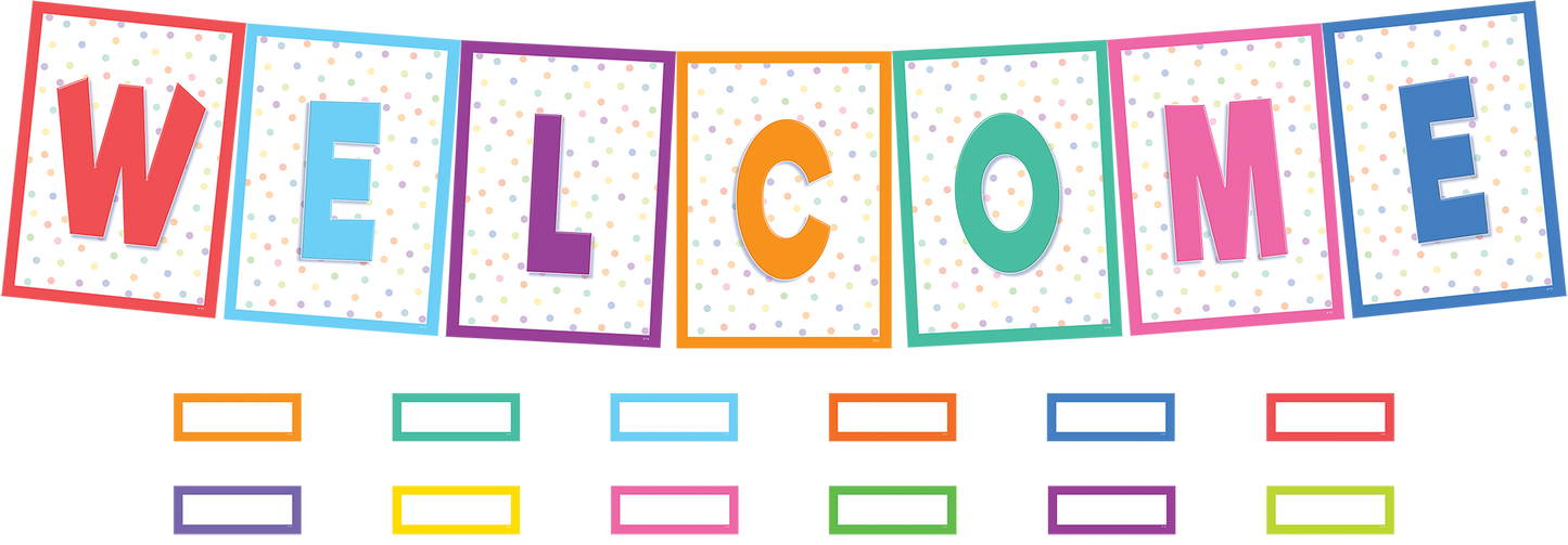 Colorful Welcome Bulletin Board