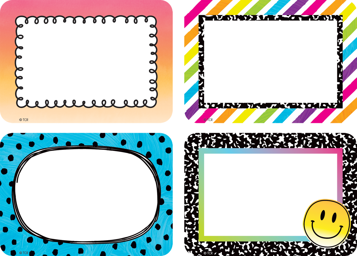 Brights 4Ever Name Tags/Labels - Multi-Pack