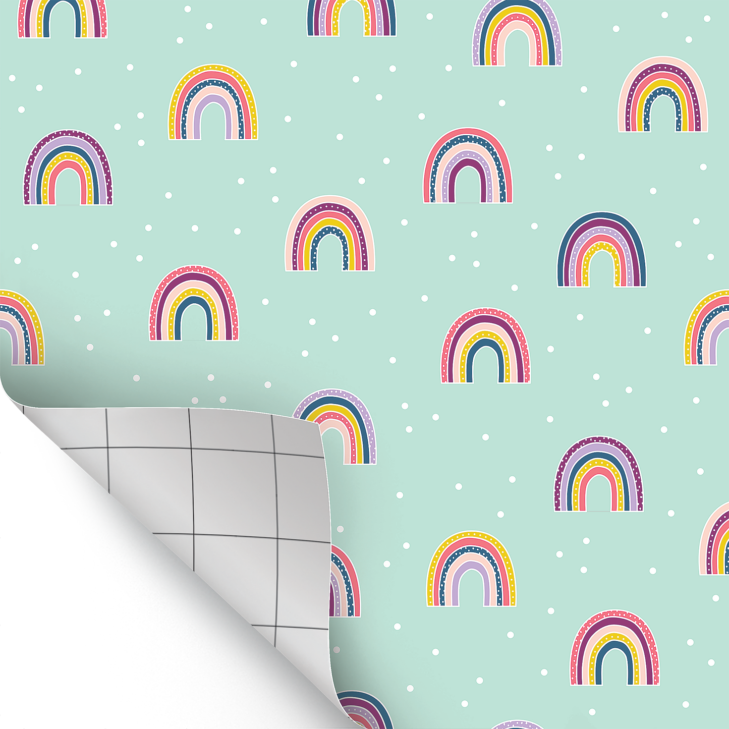 Oh Happy Day Rainbows Peel and Stick Decorative Paper