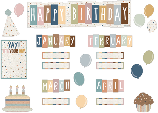 Everyone is Welcome Happy Birthday Mini Bulletin Board