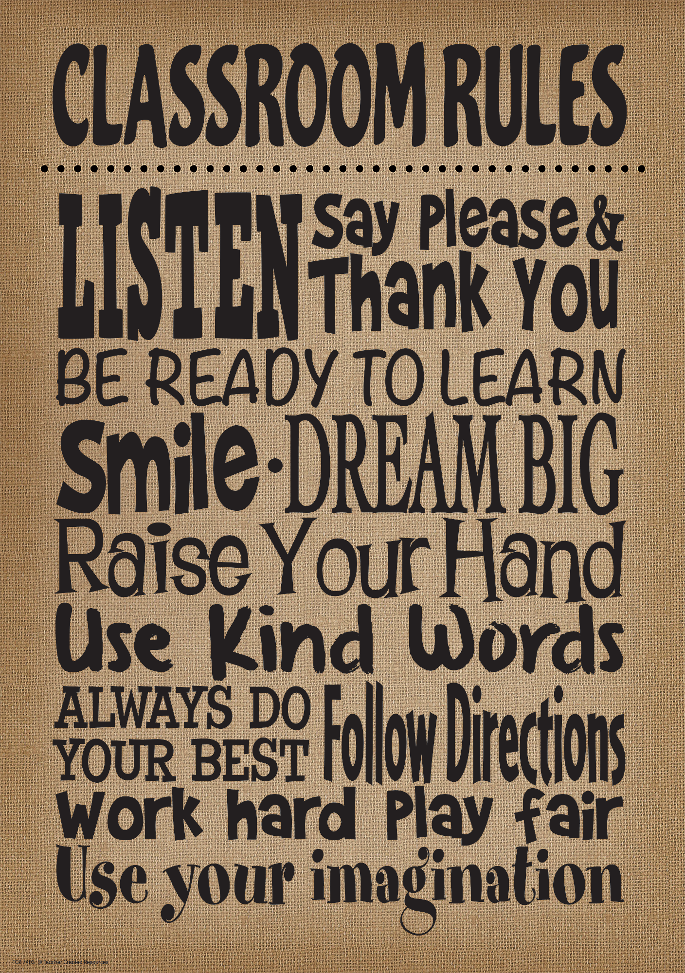 Classroom Rules Positive Poster
