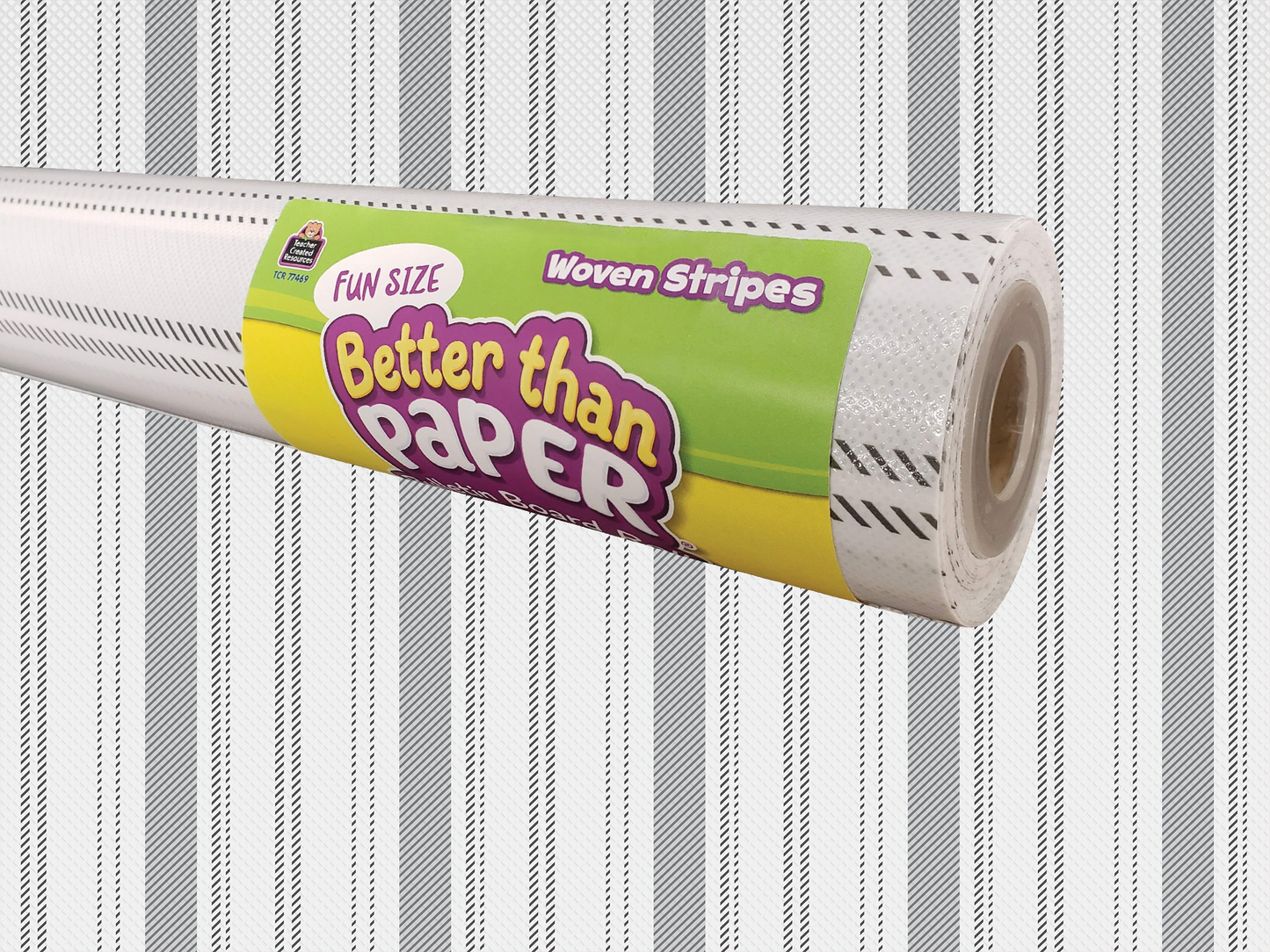 Fun Size Woven Stripes Better Than Paper® Bulletin Board Roll