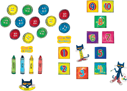 Pete the Cat® Numbers and Colors Sensory Path