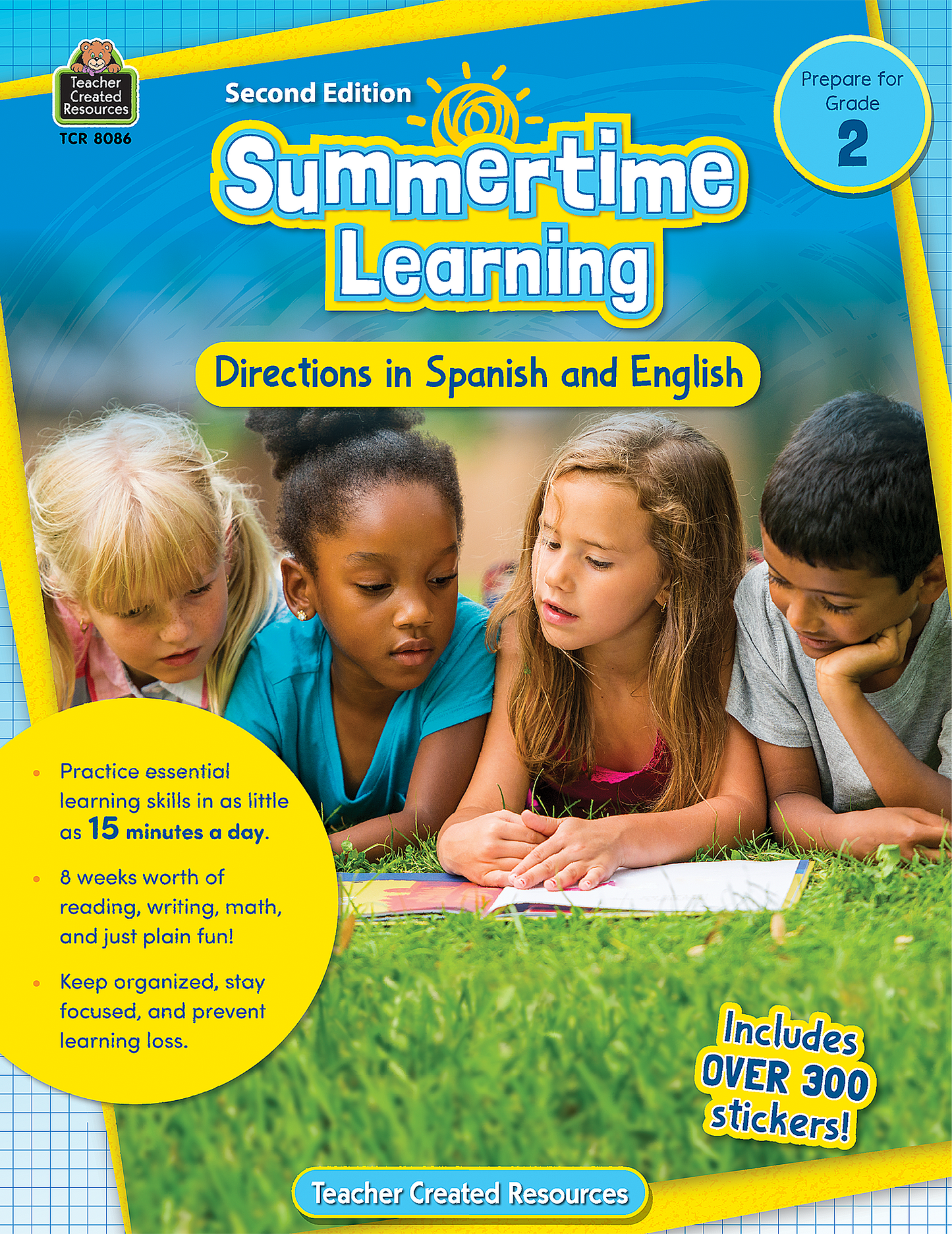 Summertime Learning: English and Spanish Directions, Second Edition (Prep. for Gr. 2)
