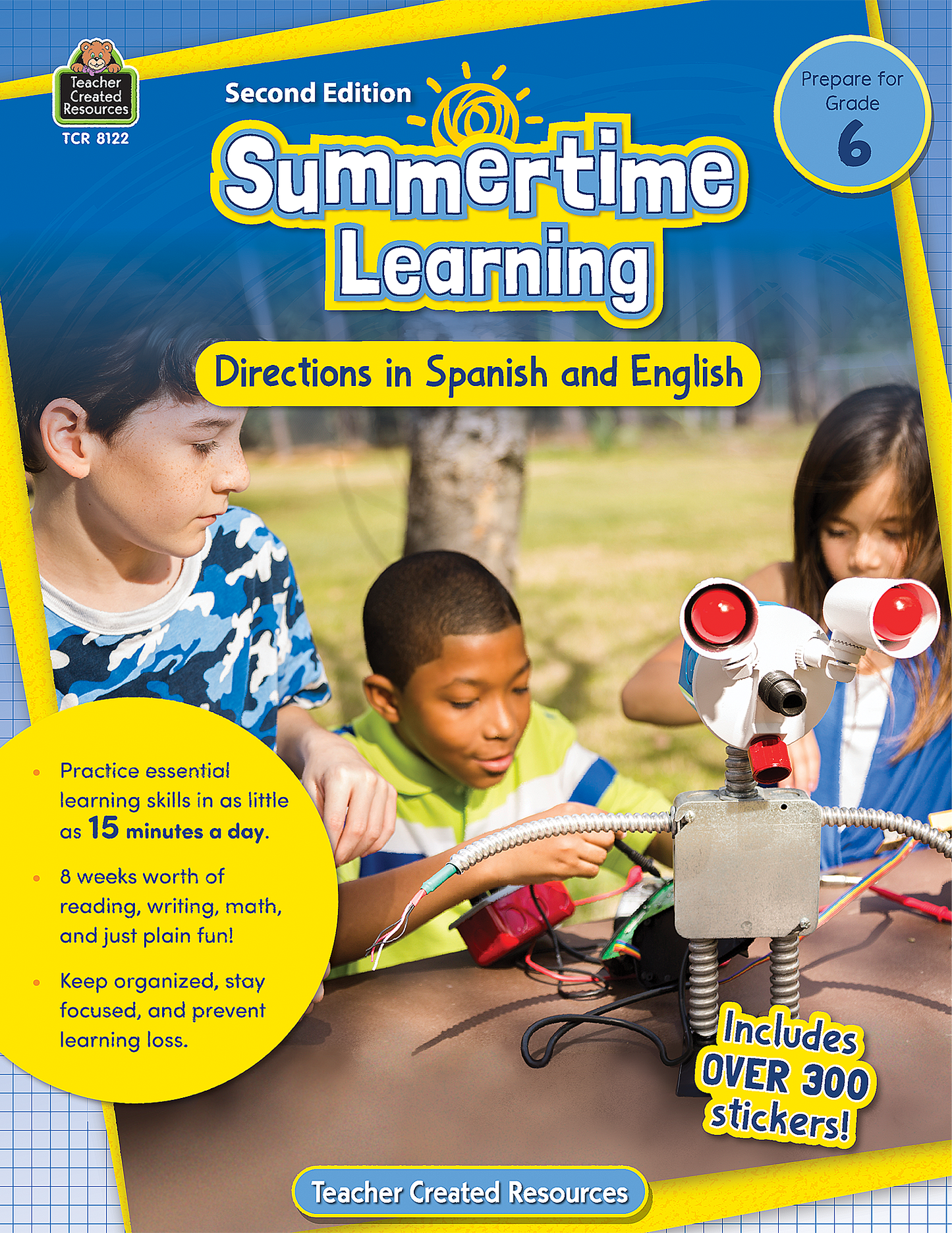 Summertime Learning: English and Spanish Directions, Second Edition (Prep. for Gr. 6)