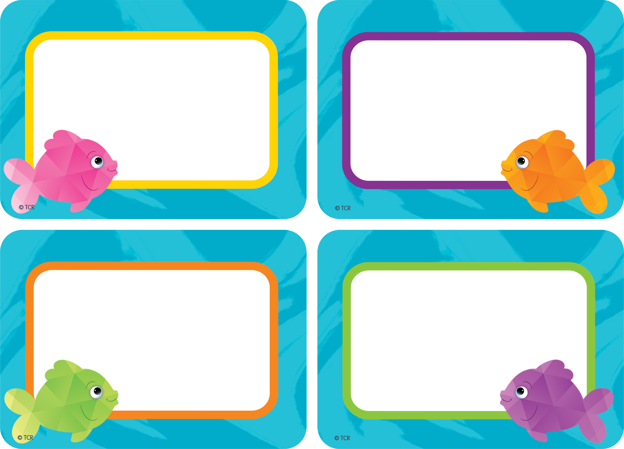 Colorful Fish Name Tags/Labels - Multi-Pack – McGregor's Teacher Supplies