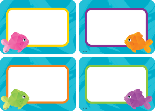 Colorful Fish Name Tags/Labels - Multi-Pack