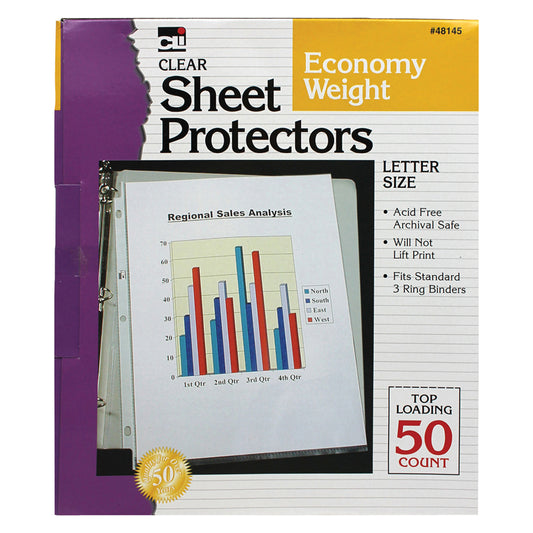TOP LOADING SHEET PROTECTORS CLEAR