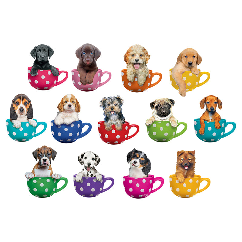 PUPS IN CUPS MINI SHAPED PUZZLE SET