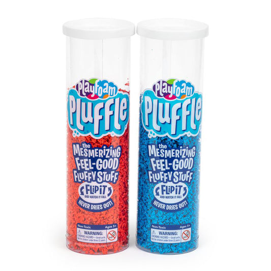 PLAYFOAM PLUFFLE 2 PACK BLUE & RED