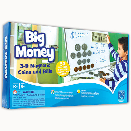 BIG MONEY MAGNETIC COINS AND BILLS