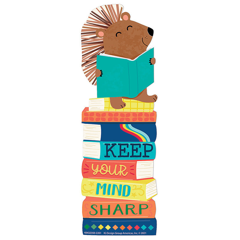 Encourage and enhance your students love for reading with colorful bookmarks. Eureka Bookmarks give you a creative way to enhance and encourage a love of reading.

36 bookmarks per package. Individual bookmark measures 2" x 6"