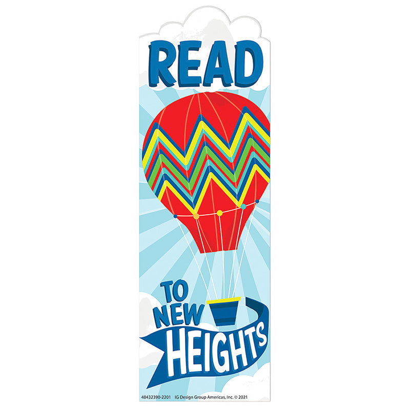 Encourage and enhance your students love for reading with colorful bookmarks. Eureka Bookmarks give you a creative way to enhance and encourage a love of reading.

36 bookmarks per package. Individual bookmark measures 2" x 6"