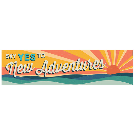 Encourage your students with colorful Eureka Banners that inspire creativity and brilliance for any room, wall, door or bulletin board. Banner measures 45" x 12".