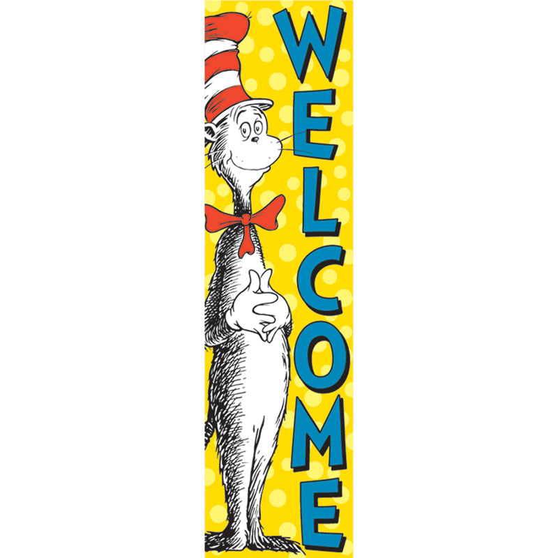 Greet your students and classroom visitors with a warm welcome using Eureka School Banners! Banner measures 12" x 45".