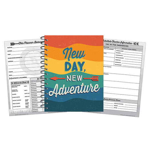 Eureka Lesson Plan Books record attendance, track assignments, organize seating arrangements and are great to use for the entire school year. Now includes 12 month customizable block calendar pages! 

167 pages. Book measures 8 1/2" x 11".