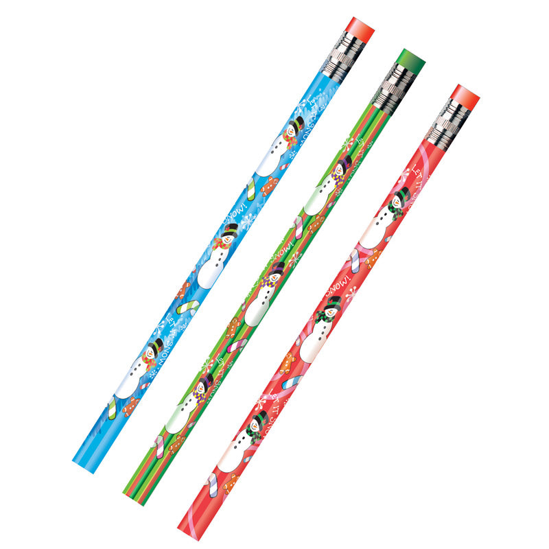 DECORATED PENCILS HOLIDAY SNOWMEN