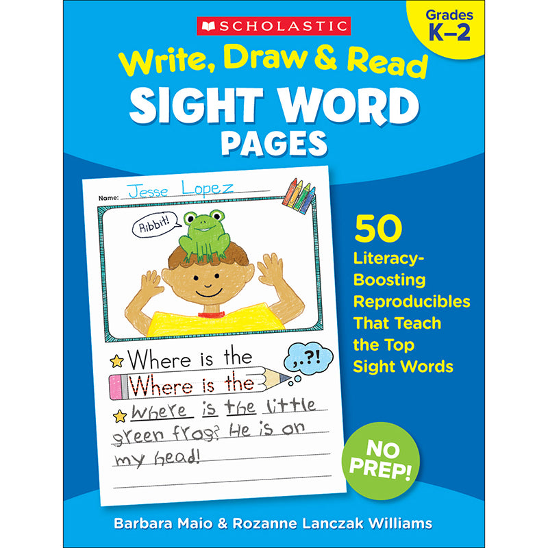WRITE DRAW & READ SIGHT WORD PAGES