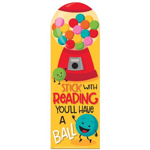Stick with Reading (Bubble Gum Scented Bookmark)