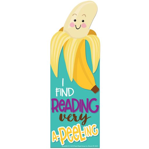I Find Reading very a-peel-ing (Banana Scented Bookmark)